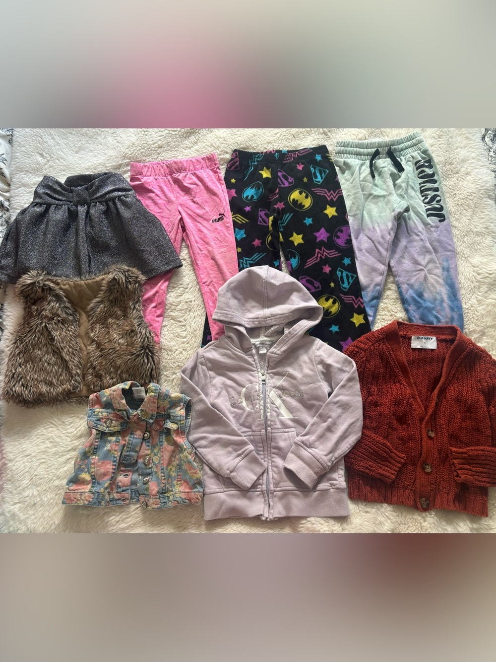 Mixed Brands Little Girls Clothing Bundle Lot Size XS (5-6)